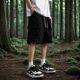 Men's Summer Trendy American-Style Cargo Shorts, Thin Loose Five-Point Casual Straight Pure Cotton Sports Pants