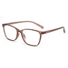 2025 New Model 17195 Universal Fashionable Internet Celebrity Lightweight Student Style Square Transparent Light-Colored Tr90 Eyeglass Frame