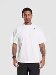Gymshark Youth Sports Loose-Fitting Top Casual Breathable Casual Wear - Upgraded Version 240g Fine Sulfur Cotton