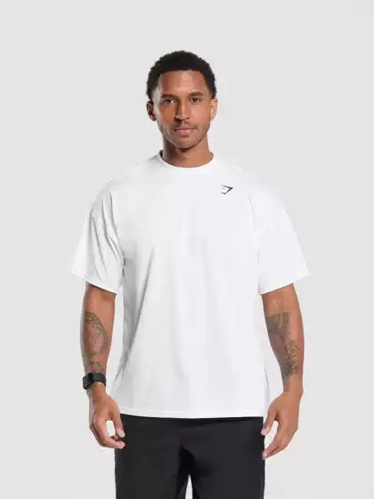 Gymshark Youth Sports Loose-Fitting Top Casual Breathable Casual Wear - Upgraded Version 240g Fine Sulfur Cotton