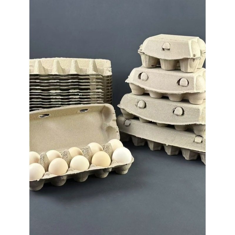 2026 Paper Pulp Egg Tray Disposable Egg Carton Packaging Box Paper Tray Transportation Egg Tray Shockproof Egg Tray 6 Year of the Horse