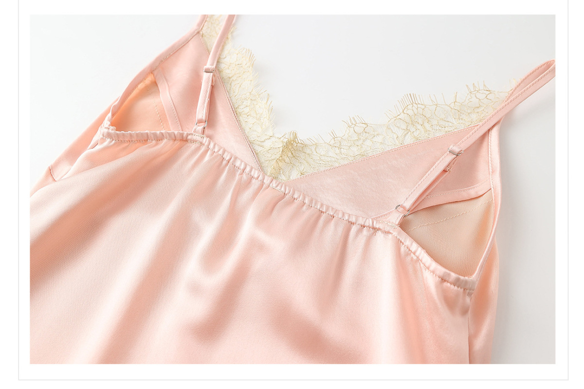 Set áo khoác cardigan dáng rộng phối váy hai dây ren gợi cảm — áo khoác màu hồng, Áo khoác mơ, váy treo