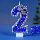 Оптовая продажа нового продукта цифровая свеча dream blue style birthday cake party Aliexpress Amazon handmade luminous mini 6