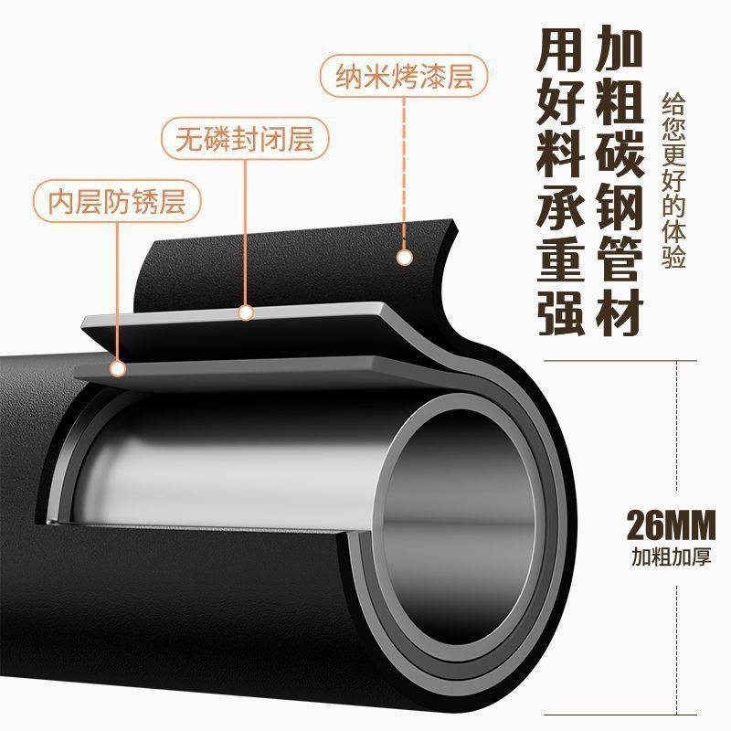 Rough and Thick Simple Clothes Hanger Floor-standing Vertical Household Bedroom Balcony Clothes Hanger Double Row Clothes Rod Mobile Clothes Hanger