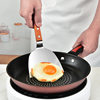 Cross-border stainless steel teppanyaki grilled steak spatula wooden handle multi-purpose pizza elastic cleaning cooking shovel tool suit