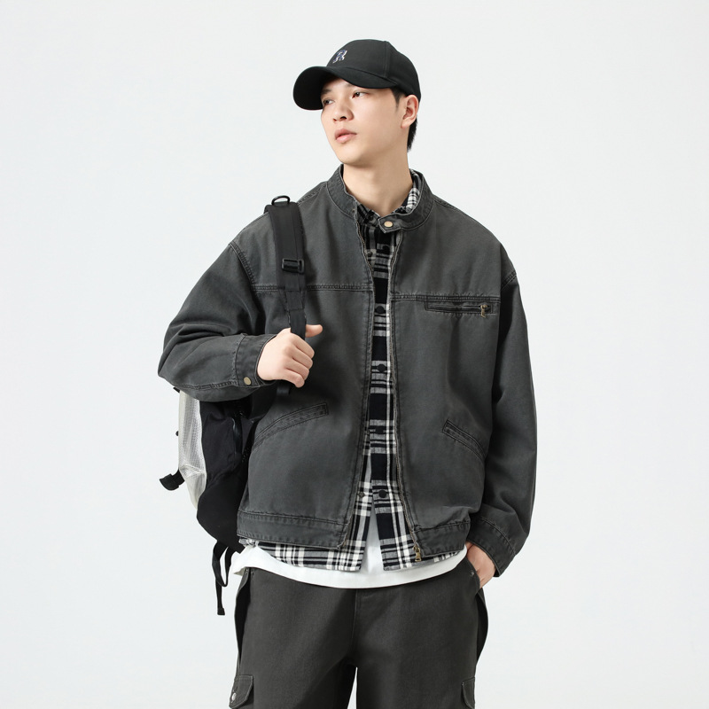 (Mới) Mã B0029 Giá 1190K: Áo Khoác Nam Guryng Hàng Mùa Xuân Thu Đông Phục Cổ Cổ Điển Thời Trang Nam Chất Liệu Jean Bò G04 Sản Phẩm Mới, (Miễn Phí Vận Chuyển Toàn Quốc).