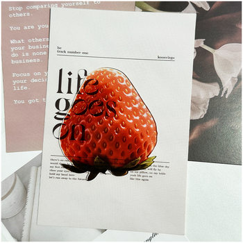 Cute and Creative Strawberry Apple Watermelon Orange Fruit Slice Fixed Book Photo Acrylic Student Bookmark