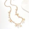 Bohemian Beach Shell Body Chain Summer Seaside Bikini Imitation Pearl Starfish Conch Pendant Waist Chain for Women