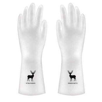 Dishwashing Gloves for Women, Durable Household Kitchen Latex Thickeneded Cleaning Artifact, Housework, Laundry, Rubber Leather Waterproof