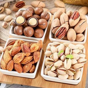 Nut Combination Macadamia Nuts Pecans Pistachios Almonds Pine Nuts Bagged Mixed Nuts