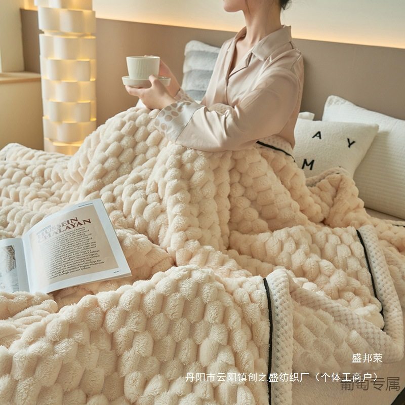Nantong Direct Sales Cross-Border 2025 New Golden Turtle Velvet Multifunctional Blanket High Weight French Velvet Milk Velvet Blanket Double