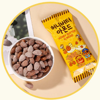 Korean Imported Han Gu Honey Butter Almond 35g Internet-Famous Casual Mixed Nut Snacks Wholesale