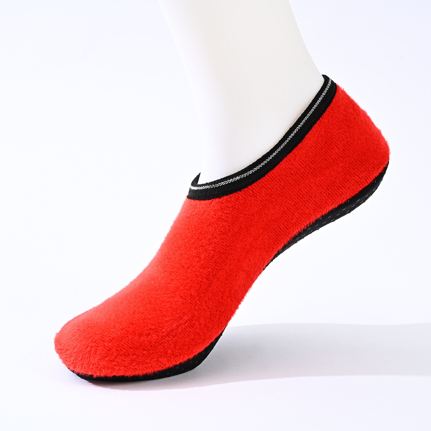 秋冬加绒加厚地板袜女士纯色不倒绒成人儿童防滑地毯袜套厂家批发