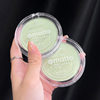Gemeng Green Tea Makeup Powder Cake Soft Mist Matte Powder Powder Lasting Flaw Concealer Waterproof Brightening Fixation Makeup