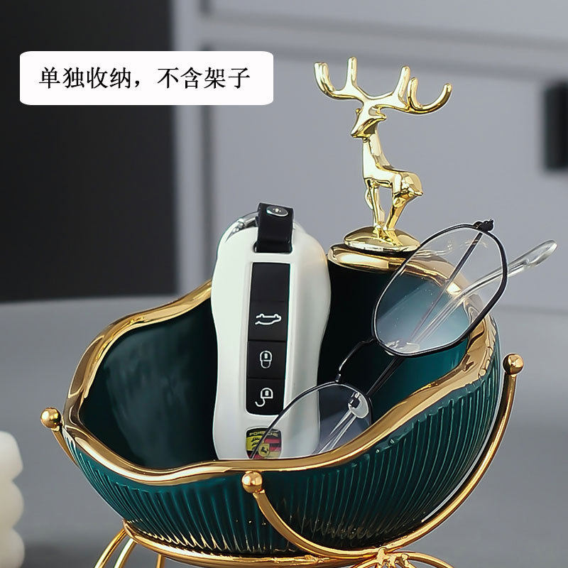 批发轻奢入户玄关放钥匙收纳摆件进门口鞋柜客厅家居装饰品置物架