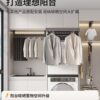 Balcony Hanging Rod under the Wall Cabinet, Towel Bar under the Mirror Cabinet, Washing Machine Pull-Out Clothes Drying Rack, Top-Mounted Clothes Hanging Rod, Vertical Clothes Rail