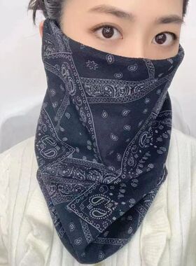 保暖防寒防风面罩挂耳护颈围脖冬