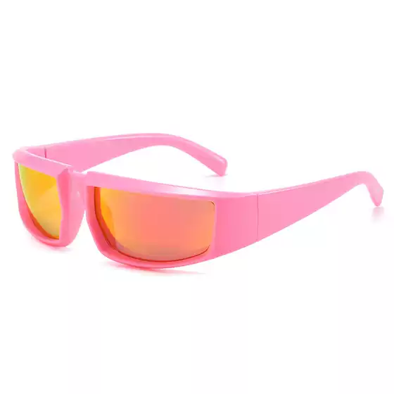 One-Piece Cycling Sports Glasses, Fashionable and Personalized, Sun Protection Pc Sunglasses, Retro Cross-Border Amazon Quality Glasses