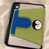 Cartoon Penguin Back View Ipad10/9 Generation Tablet Protective Cover Acrylic 360 Degree Rotating Air6/5 Protective Case 4