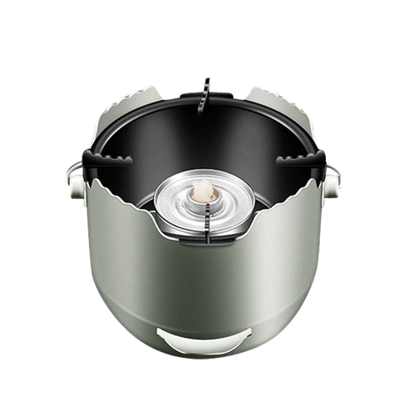 Portable Barbecue Grill Thickened Stainless Steel Tea Cooking Charcoal Stove Multi-Purpose Barbecue Stove with Net Outdoor Picnic Barbecue Set