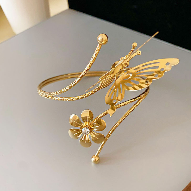 欧美跨境简约时尚手镯臂环小众冷淡风气质手环高级感百搭手饰批发