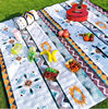 3X 4m Enlarged and Thickeneded Outdoor Moisture-Proof Mat Mountain Camping Picnic Mat Camping Mat Beach Waterproof Non-Stick Grass