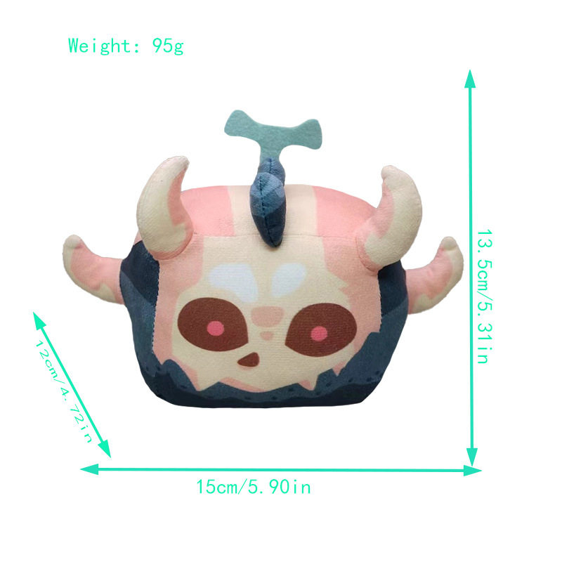 跨境新款恶魔果实玩具bloxfruits游戏周边毛绒公仔盒子动物玩偶