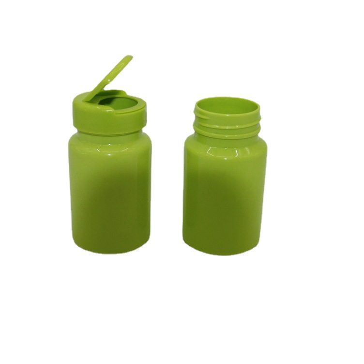 Source manufacturers spot plastic bottle flip PET100cc fruit green plastic bottle candy milk bottle mouth candy bottle