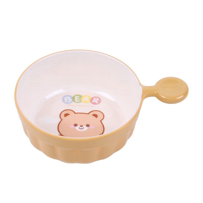Five and food grade melamine children's tableware cute baby shape children's bowl baby bear cup dinner plate wholesale