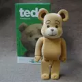 Flocked teddy bear