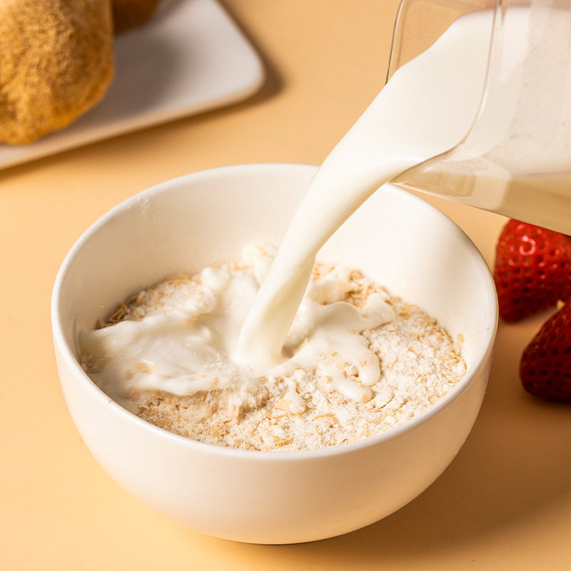 Hericium Milk Oatmeal 500g Full Meal Replacement Cereal with Milky Flavor Breakfast Instant Oatmeal