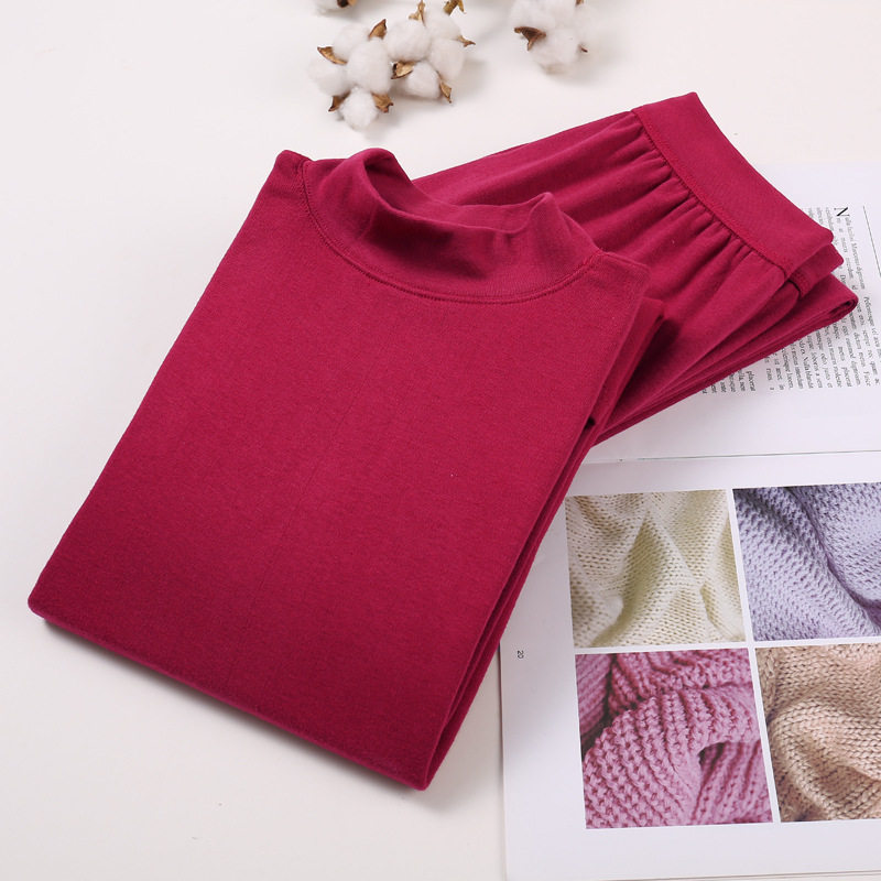 Old People's Autumn Clothes and Pants Suit Women's Mother's Cotton Sweater Old People's Cotton Large Size Loose Old-fashioned Thermal Underwear