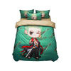 Sanding printing four-piece cartoon style 1.5/1.8m quilt cover three-piece double bedding kit