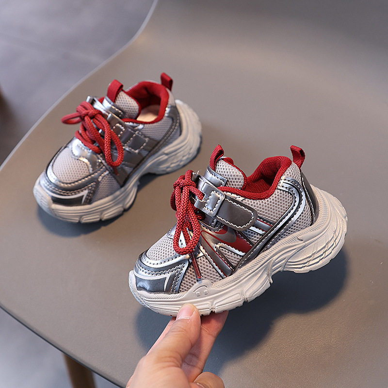 Children's Sports Shoes 2026 Spring and Autumn New Style Girls' Dad Shoes Baby Soft-Soled Boys' Shoes Breathable Mesh Shoes