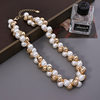 Cross-Border New Grape Bunch Baroque Jewelry Necklace Women's High-End Imitation Pearl Beaded Necklace Clavicle Chain Necklace