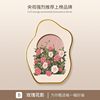 In-Stock Pearl Rose Decorative Painting for Display, Entranceway Ornament, High-End Living Room Wall Art, Niche Picture Frame