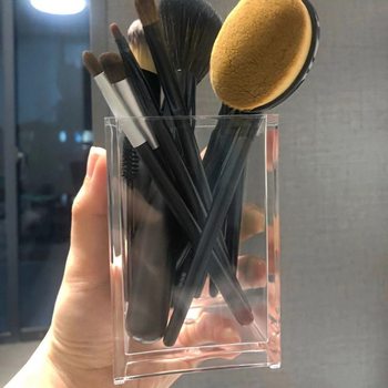 New multi-grid makeup brush barrel pen holder desktop small objects storage box factory in stock wholesale