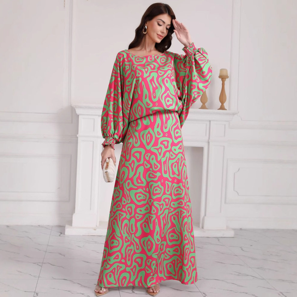 Plus Size Floral Dress Set Elegant Design Comfortable Fabric Versatile Style Perfect for Casual or Formal Occasions