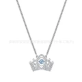 Crown platinum necklace