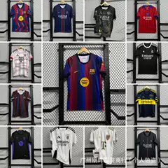 24-25-26 Models Cross-Border Quality Fan Club Football Jerseys Short-Sleeve Wholesale In-Stock Assorted Styles Zhongjian Summer