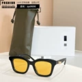 Black frame yellow film