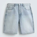 Light blue shorts without frayed edges