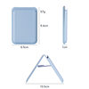 Cross-Border Applicable iPhone Magnetic Stand Card Holder Anti-Theft Card Sleeve Strong Magnetic Magsafe Leather Back Sticker Customization