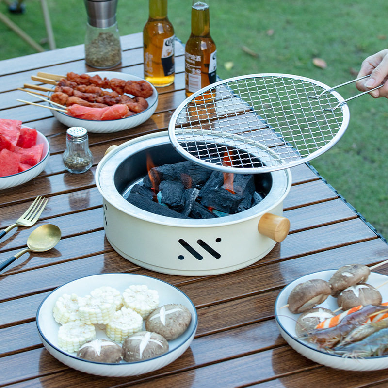 Furnace Carbon Stove Barbecue Stove Heating Carbon Stove Outdoor Portable Internet Celebrator Rack Thickened Tea Boiling Household Camping Carbon Stove