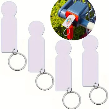 Heat sublimation factory wholesale aluminum shopping cart coin keychain heat transfer blank keychain DIY