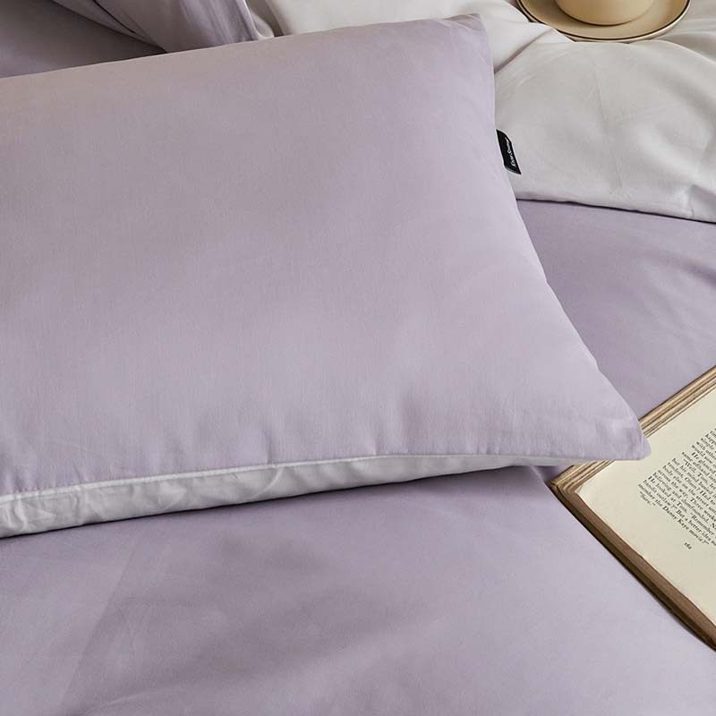High-end 100s thick brushed cotton four-piece cotton bed sheet quilt cover fitted sheet three-piece set light luxury autumn and winter bedding