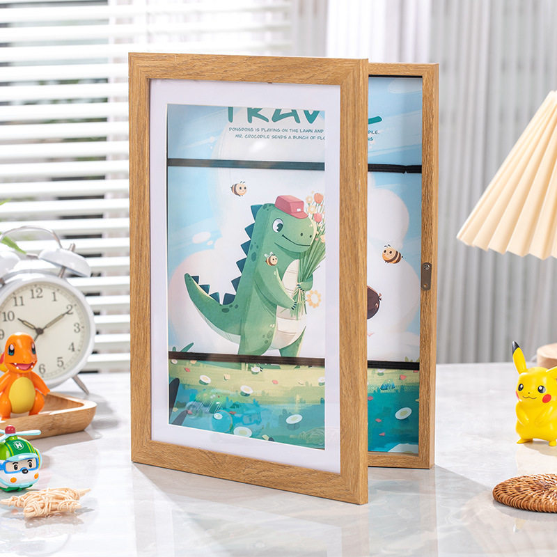 Flip Photo Frame KidsArtFrame Cross-border Hot Selling Children's Art Magnetic Frame Storage Photo Frame