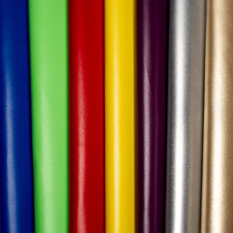 Wholesale skin feeling soft drape pu artificial leather stretch knitted fashion men's and women's clothing children's clothing leather fabric