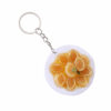 5.5cm Dish Plate Model Artificial Food Keychain Mini Plate Pendant Braised Pork Roast Duck Meatballs Pvc Food Toy