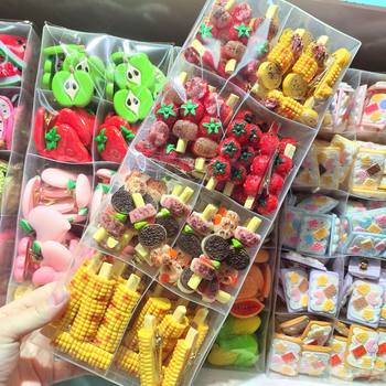 Fun simulation of corn, tomato, beef balls, kebab, food and play, children's hairpin, creative girl's side clip, student's hairpin